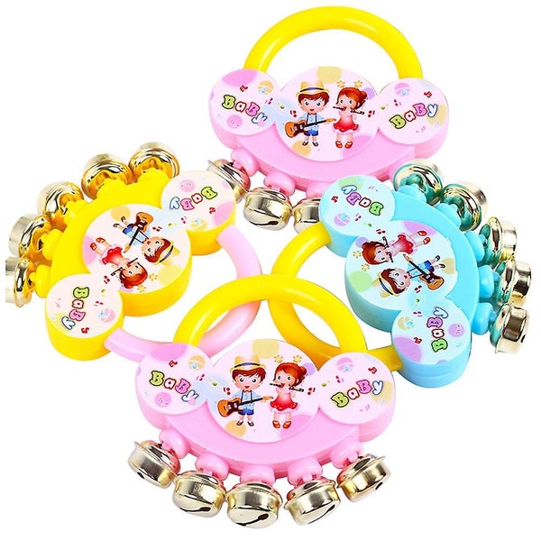 4 Pcs Jingle Bell Instrument Colorful Cute Early Educational Musical Toys Handb Carousel 2