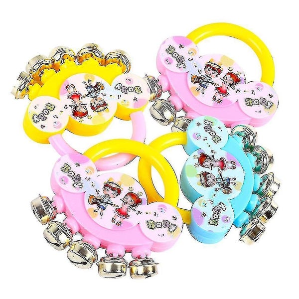 4 Pcs Jingle Bell Instrument Colorful Cute Early Educational Musical Toys Handb Carousel 3