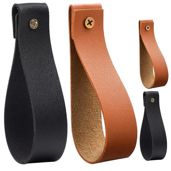 4pcs Curtain Rod Holders Wall Hanging Straps Leather Straps For Hanging Curtain Carousel 1