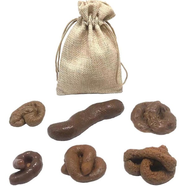 6 Pcs Toys Adults Party Tricky Prank Prop Party Fake Poo Toy Trick Toys Prank K Carousel 1