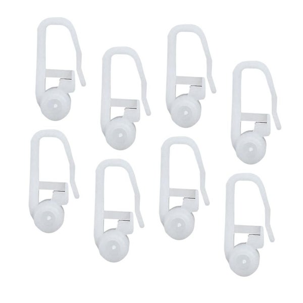 50 Pcs Roller Blinds Windows Curtain Track Rollers Curtain Rail Runner Hooks Cu Carousel 1