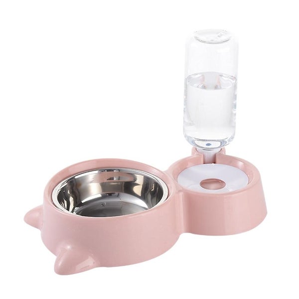 Pet Dual Water Food Feeder Feeding Bowl Drinking Bowl Pet Supplies For Cat Dog Carousel 1