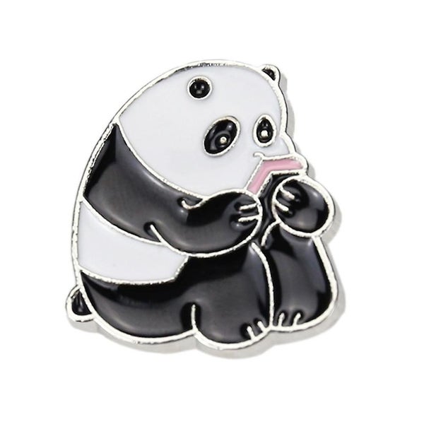 4pcs Breastpin Lovely Panda Shape Cute Small Gift Costume Props Decoration For Carousel 4