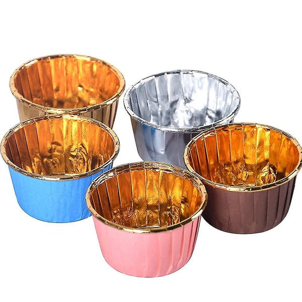 200 Pcs Curled Cake Paper Cups Heat resistant Muffin Cup Cake Holder Baking Cup Carousel 1