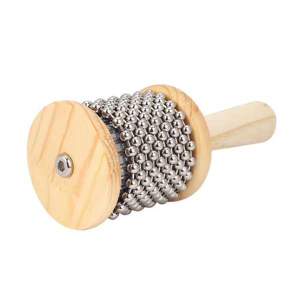Wooden Hand Shaker Cabasa Percussion Instrument Small Size for Student Children Carousel 2