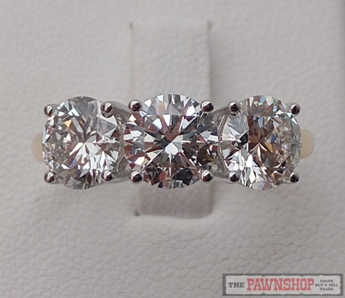 New! 3.00ct TWD Laboratory-Grown Three Stone Diamond Ring $11,000628632322359061110