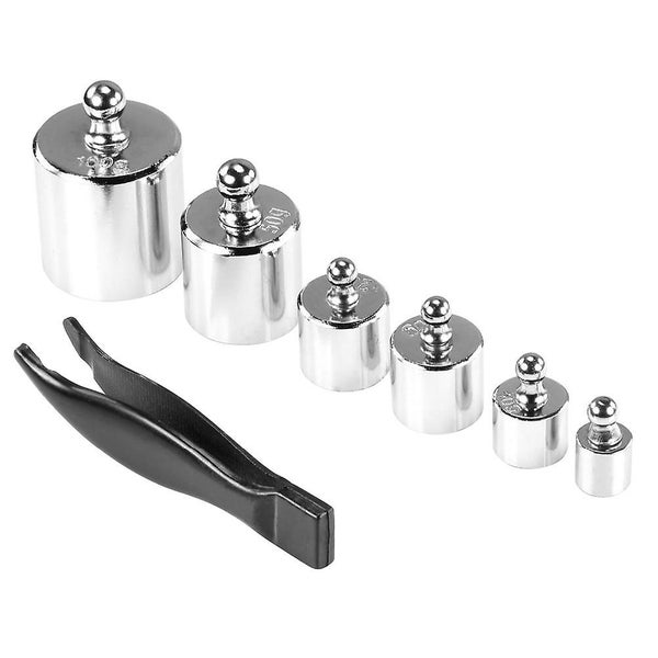 6pcs Precision Steel Scale Weight Kit Class Calibration Weights 5g 10g 2x20g 50 Carousel 1
