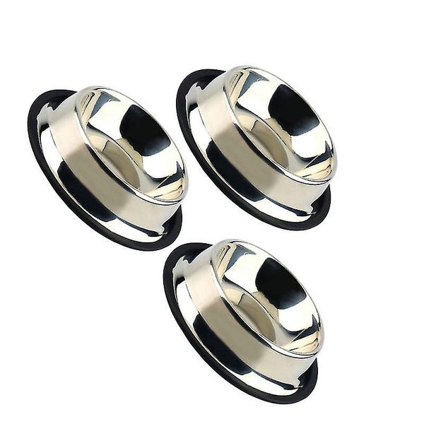 3pcs Anti slid Pet Bowl Stainless Steel Pet Feeder Dog Cat Safe Water Drinking Carousel 4