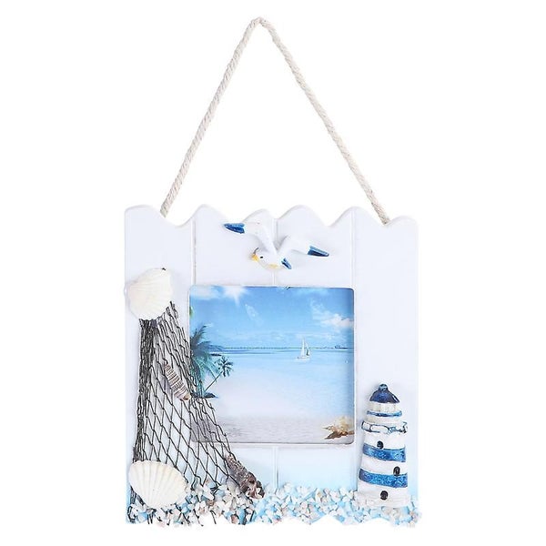 1pc Photo Frame Nautical Picture Frame Nautical Hanging Decoration64156245480963111
