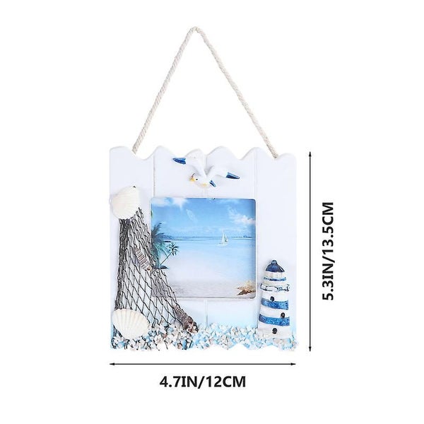 1pc Photo Frame Nautical Picture Frame Nautical Hanging Decoration64156245480963113