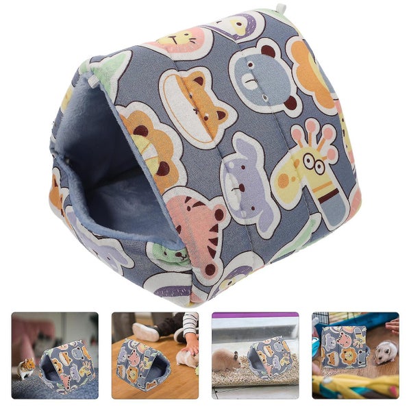 Cage Hamster House Lovely Hamster Hideout Comfortable Chinchilla House Chinchil Carousel 2