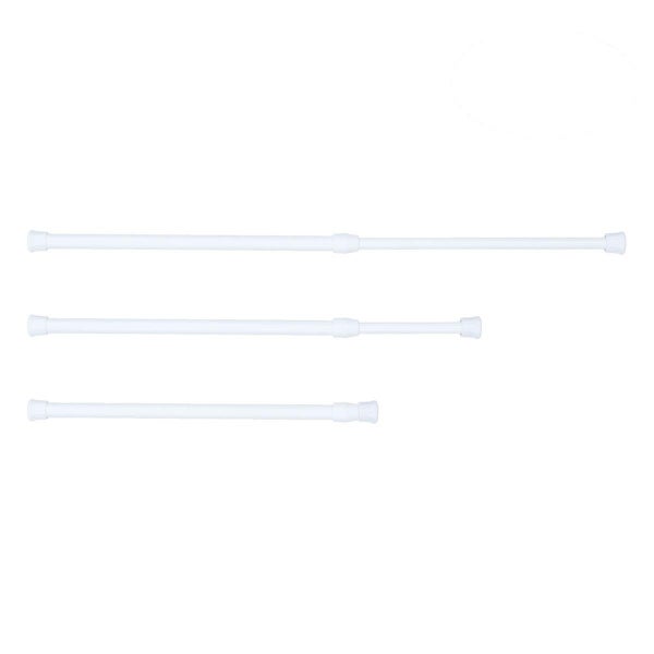 4pcs Extendable Cupboard Bars Tensions Rod Spring Curtain Rod Adjustable Width Carousel 1