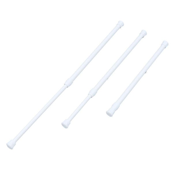 4pcs Extendable Cupboard Bars Tensions Rod Spring Curtain Rod Adjustable Width Carousel 2