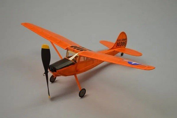 Dumas #236 Plane Kit: 18" Cessna L-19 Bird Dog - Rubber Powered Flying Model Carousel 1