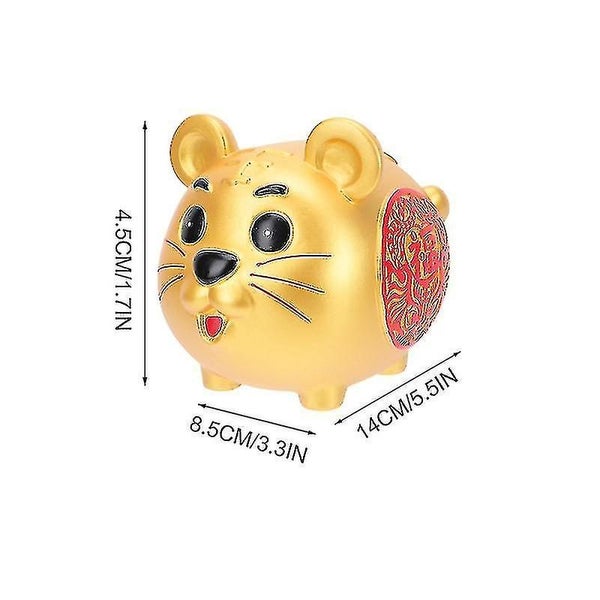 1pc Tiger shape Piggy Bank Desktop Cow Adornment Cartoon Saving Pot Ornament Carousel 4