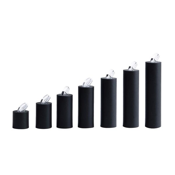 7 Pcs Black Organizer Bins Ornaments Storage Box Ornament Display Stand Acrylic Carousel 1