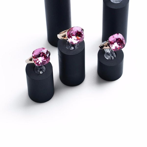 7 Pcs Black Organizer Bins Ornaments Storage Box Ornament Display Stand Acrylic Carousel 3