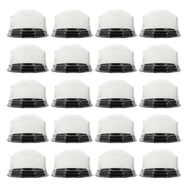 100 Pcs Boxes Cookies Packaging Cake Carrier Individual Cupcake Boxes Portable Carousel 2