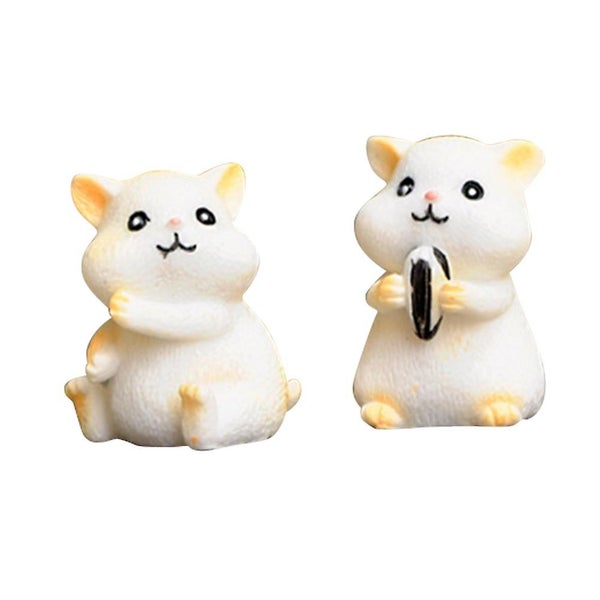 6pcs Mini Ornament Fashion Stylish Chic Succulent Landscape Adornment Hamster D Carousel 3