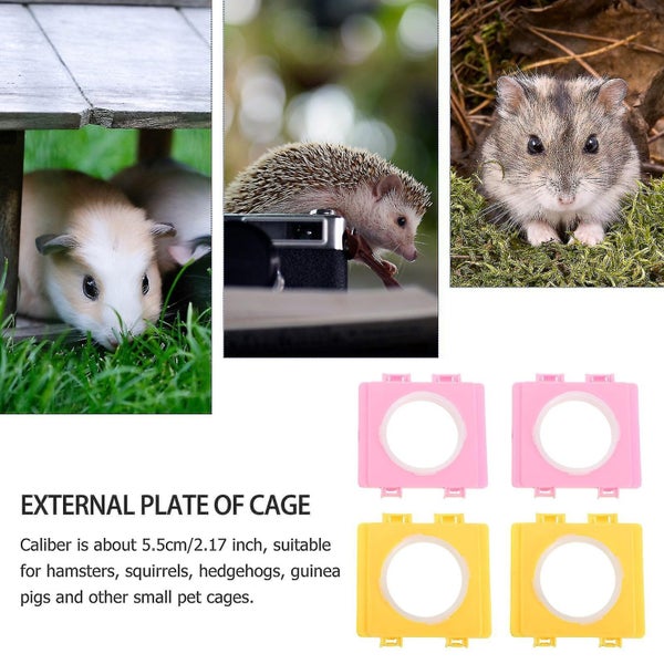 4pcs Hamster Cage Connection Board Cage Tube Connector Connection Accessories Carousel 3
