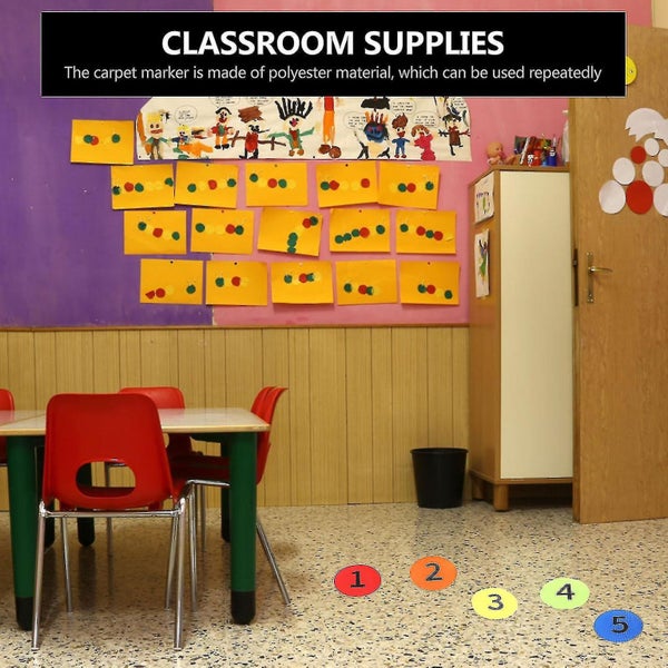 36pcs Carpet Markers Carpet Spots For Classroom Learning Toys Educational Toys Carousel 2