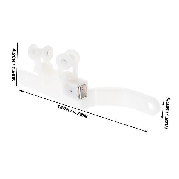5 Pairs Magnetic Curtain Track Glider Rotation Electric Curtain Track Pulley Carousel 3