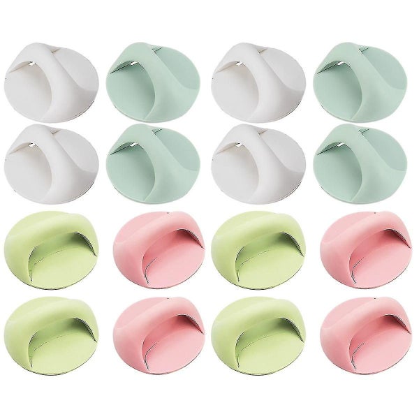 16 Pcs Adhesive Door Knobs Punching Free Cupboard Pull Handles Wardrobe Handle Carousel 1