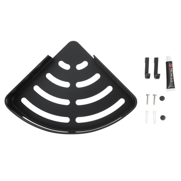 1 Pc Home Kitchen Bathroom Space Aluminum Shelf Nail free Or Nailed Triangle Ra Carousel 1