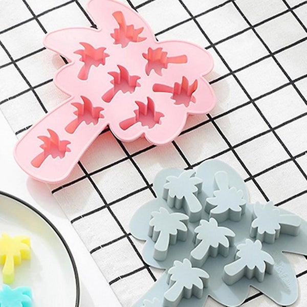 2pcs Coconut Tree Shape Fondant Mold Silicone Mould Chocolate Mold For Home Carousel 4