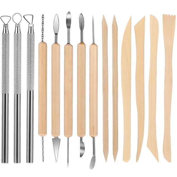 14 in 1 Wood Carving Tools Pottery Sculpting Tools Pottery Clay Sculpting Scul Carousel 2