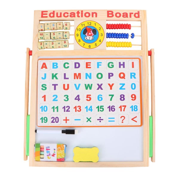 Portable White Board Chalkboard Bar Counter Desk Learning Board Standing Magnet Carousel 1
