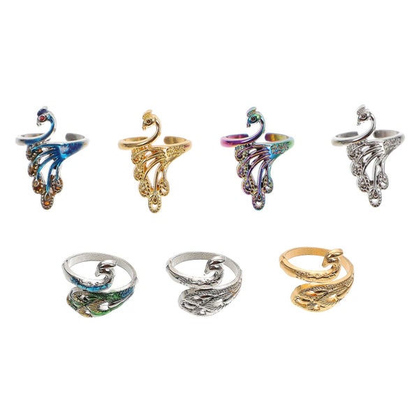 7 Pcs Vintage Ring Faster Knitting Braided Ring Easter Bag Filler Woven Ring Cr Carousel 1