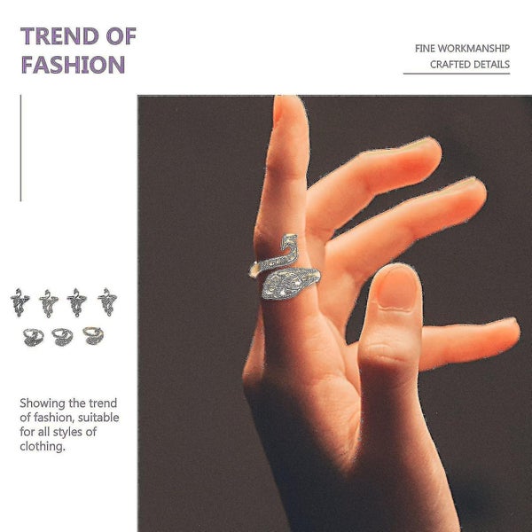 7 Pcs Vintage Ring Faster Knitting Braided Ring Easter Bag Filler Woven Ring Cr Carousel 2