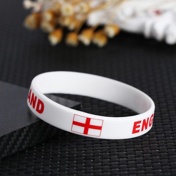 6 Pcs Country Silicone Wristband Fashion Sports Bracelet england Carousel 2