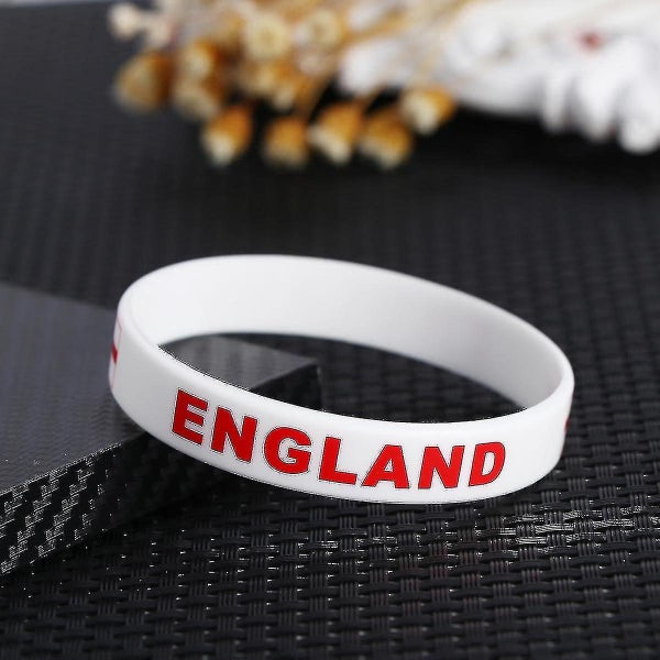 6 Pcs Country Silicone Wristband Fashion Sports Bracelet england Carousel 4