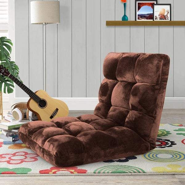 SOGA 4X Floor Recliner Folding Lounge Sofa Futon Couch Folding Chair Cushion ... Carousel 2