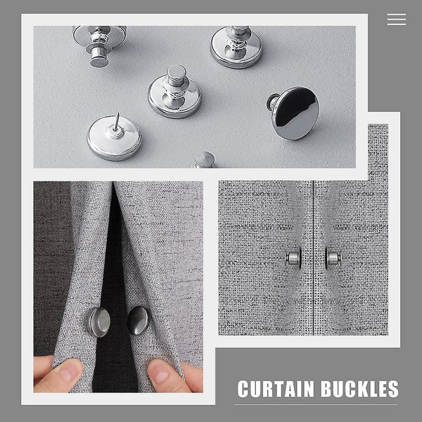 2 Pairs Magnetic Curtain Buckle Curtain Magnetic Tiebacks Curtain Clips Carousel 5