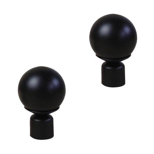 2 Pcs Gold Curtain Rod Curtain Rod End Curtain Pole Finials Curtain Pole Head W Carousel 4