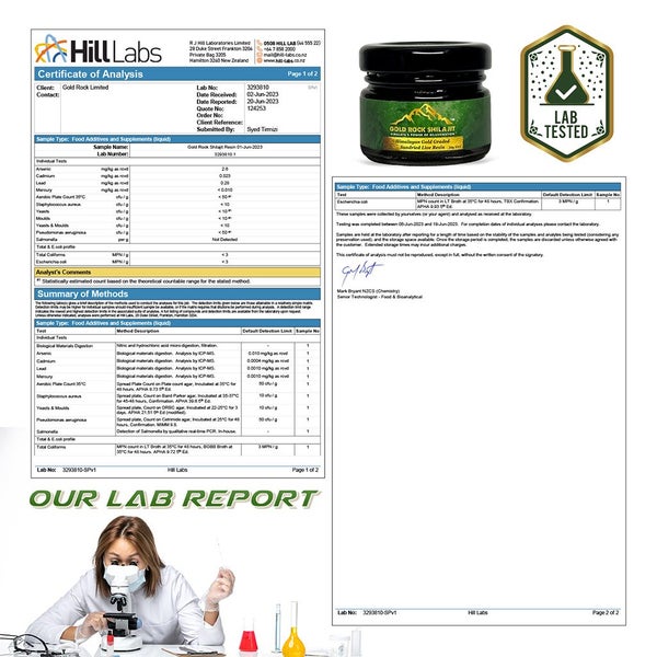 Shilajit Pure Himalayan Gold Graded, Authentic Sundried Shilajit Resin - 15g JAR Carousel 16