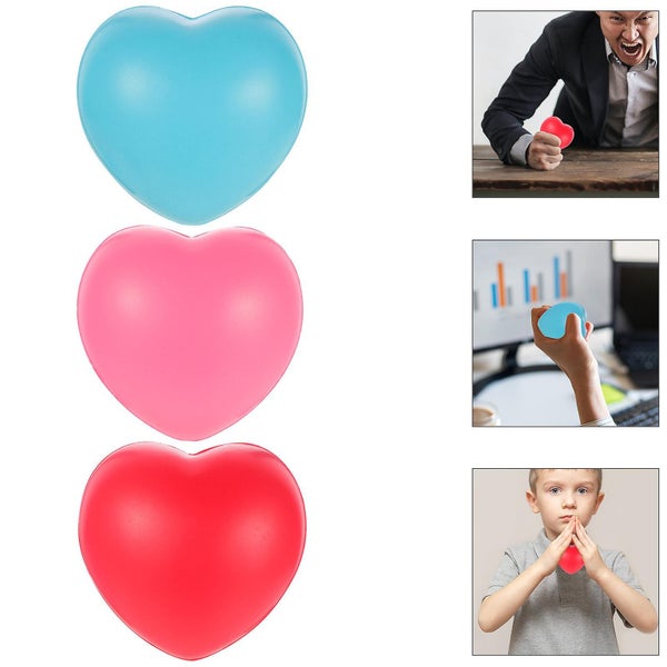 6pcs Heart Stress Balls For Kids Heart Shaped Stress Toys Stretchy Heart Toys S Carousel 2