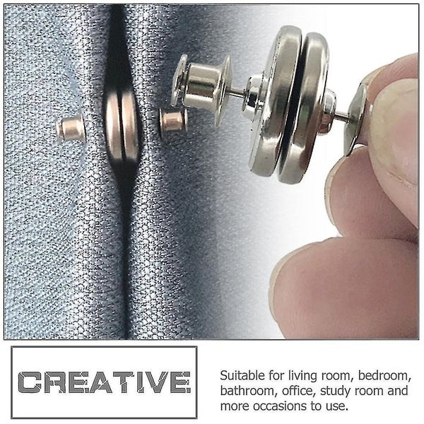 5 Pairs Curtain Magnetic Suction Type Buckles Removable Magnetic Snap Curtain A Carousel 5