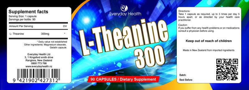 L-theanine - 90 x 300mg caps Carousel 2