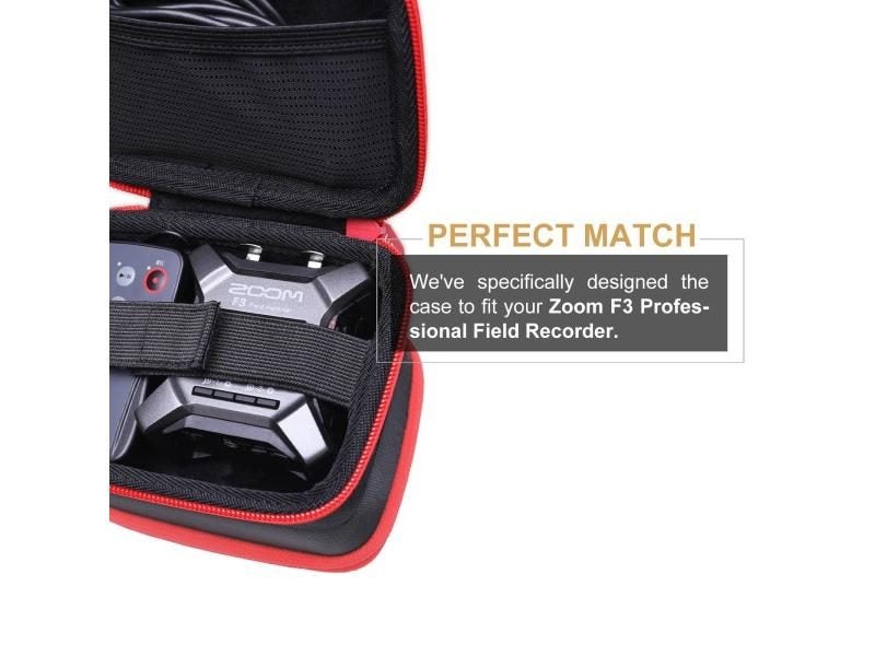 LTGEM EVA Hard Case For Zoom F3 Professional Field Recorder - Travel Protective Carousel 1
