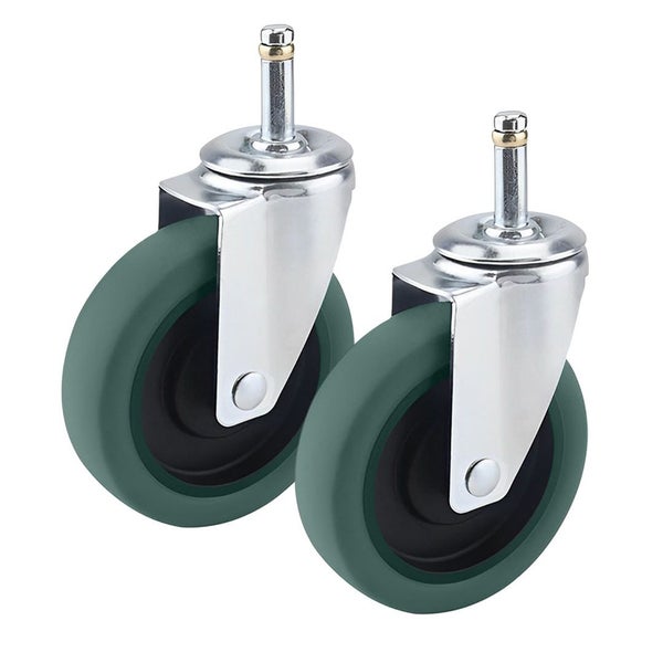 SOGA 2X 4" Heavy Duty Polyurethane Swivel Castor Wheels Carousel 1