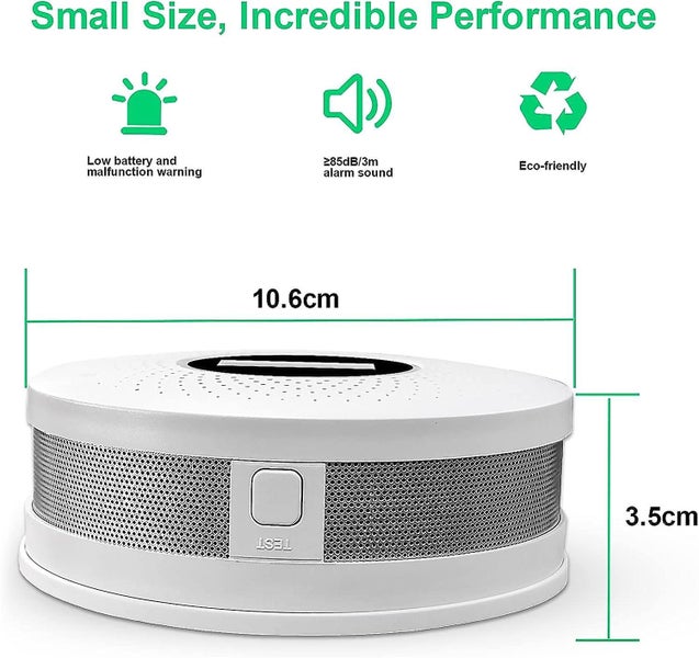 Combination Carbon Monoxide Alarm Detector Smoke Alarmdual Sensor Co Smoke Carousel 2