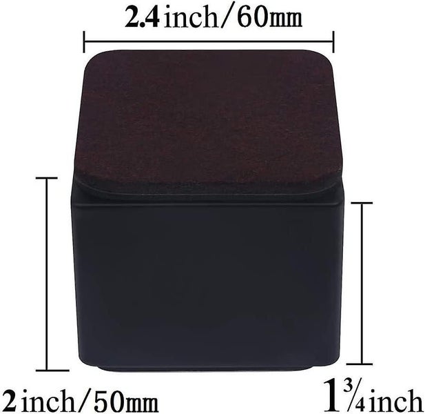 Black Mattress Riser Adds 2 In Height 10000 Lbs Heavy Duty Steel Support Carousel 2
