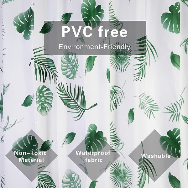 120x180cm Waterproof Mildew Proof Shower Curtain Washable Antibacterial With S Carousel 2