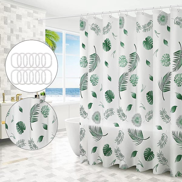 120x180cm Waterproof Mildew Proof Shower Curtain Washable Antibacterial With S Carousel 3