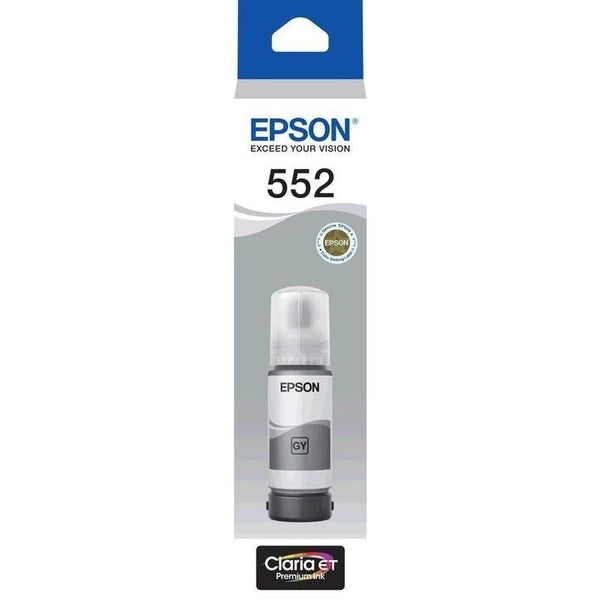 Epson T552 Claria EcoTank Ink Bottle Grey Carousel 1