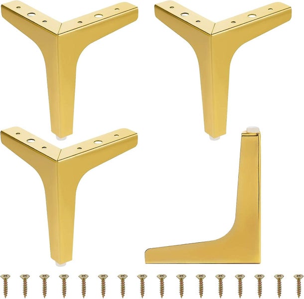 Set Of 4 Metal Furniture Feet 17cm Carousel 1
